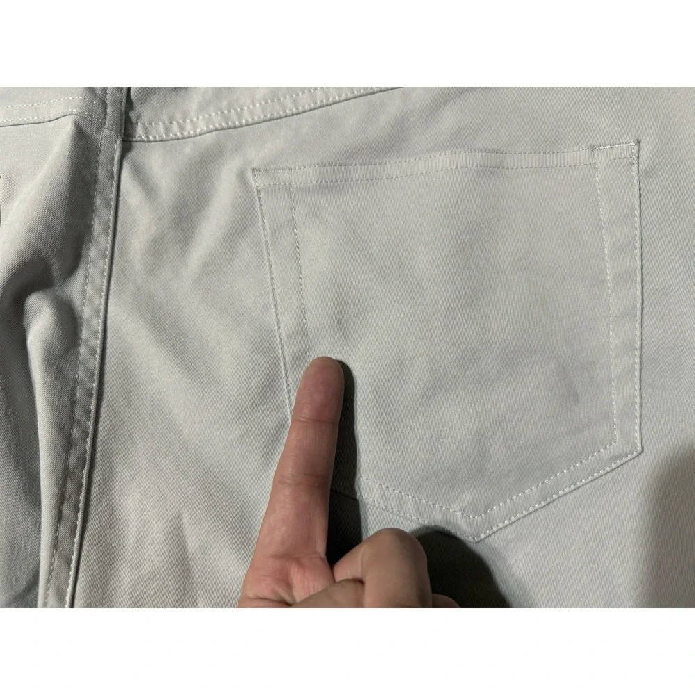 Peter Millar EB66 Performance Five Pocket Pants Mens 39x28 British Grey